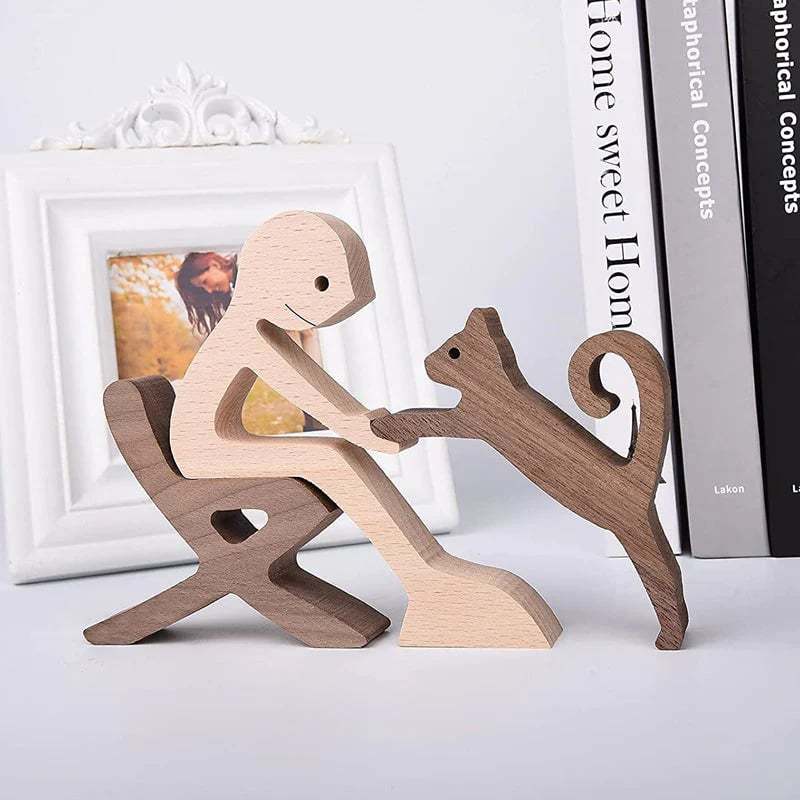 Wood Sculpture Table Ornaments