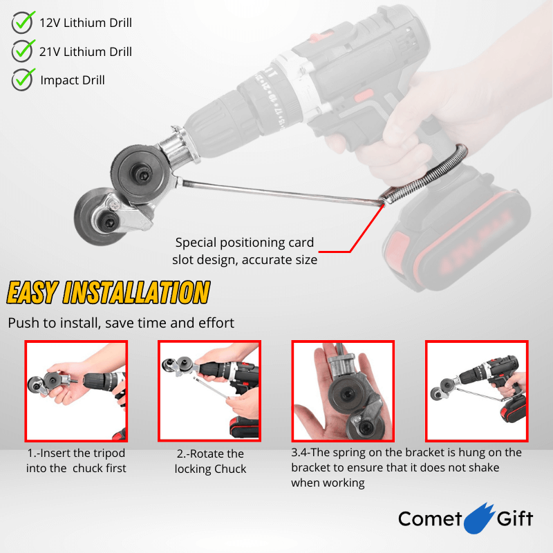 Amazideal™ - Metal Cutting Adapter for Drill