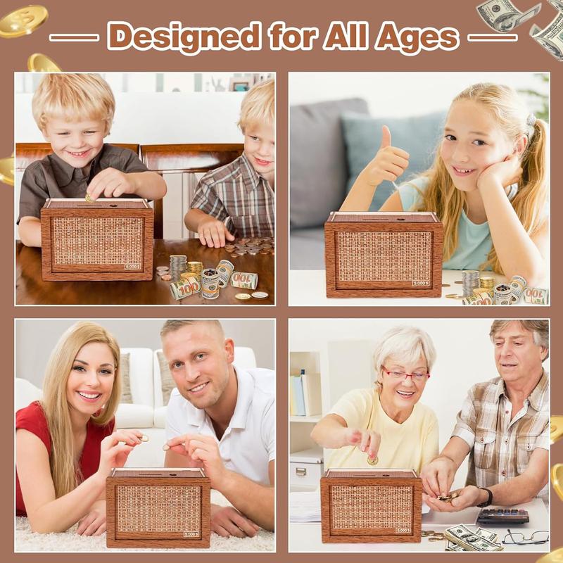 🔥Final Hot Sale-49% OFF🔥 Wooden Money Box with Counter