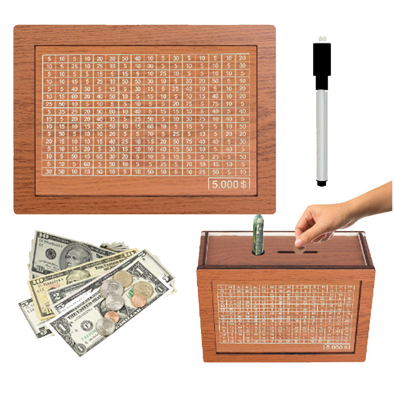 🔥Final Hot Sale-49% OFF🔥 Wooden Money Box with Counter