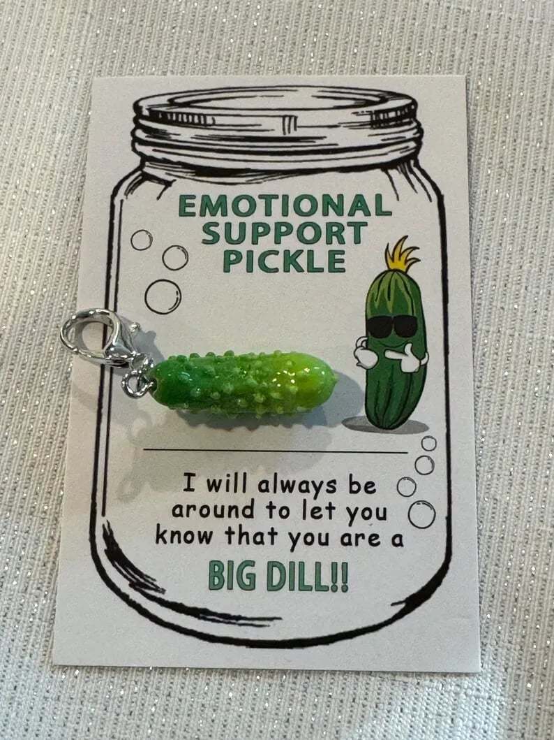 Limited Sale 49% OFF✨ MINI Emotional Support Pickle Keychain