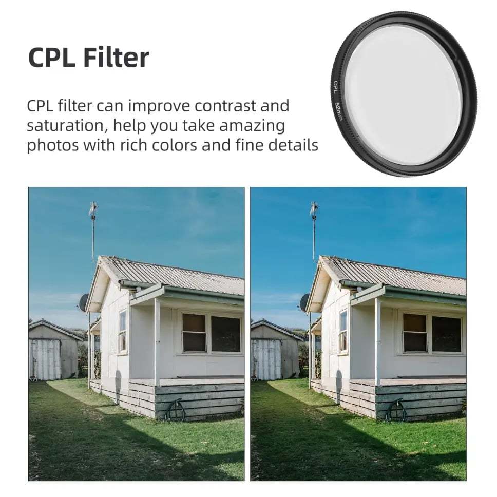 52/67MM Phone Lens Filter Kit For All Phones Models