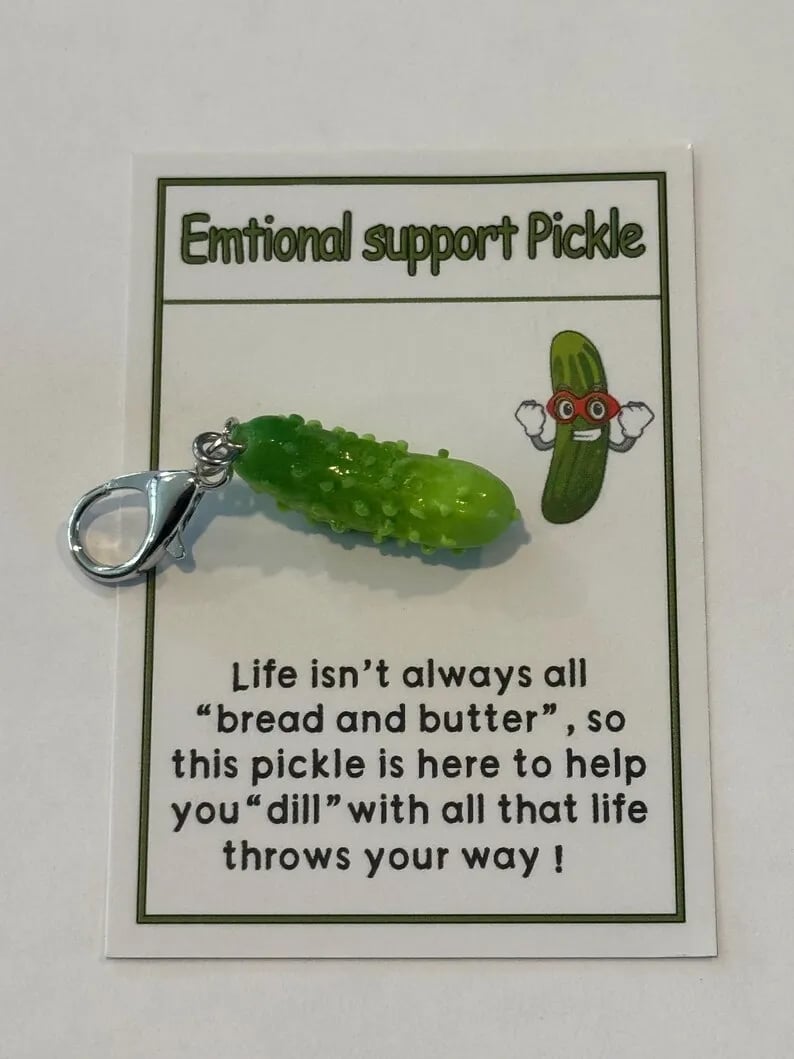Limited Sale 49% OFF✨ MINI Emotional Support Pickle Keychain