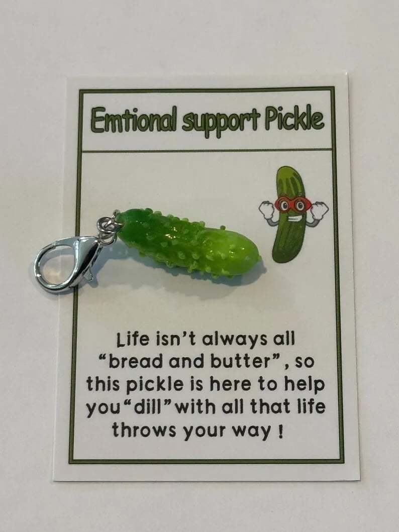 Limited Sale 49% OFF✨ MINI Emotional Support Pickle Keychain
