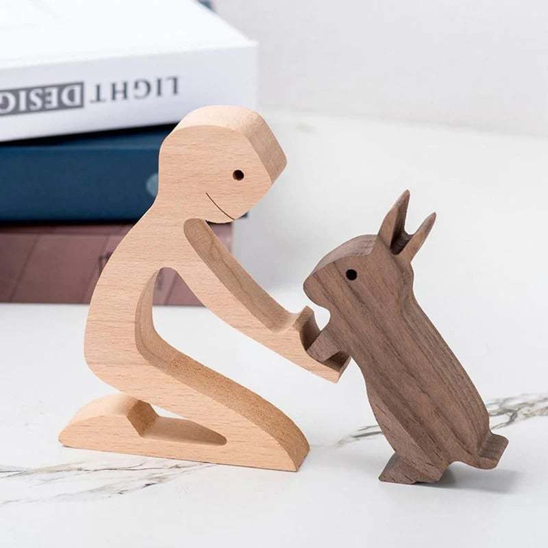 Wood Sculpture Table Ornaments