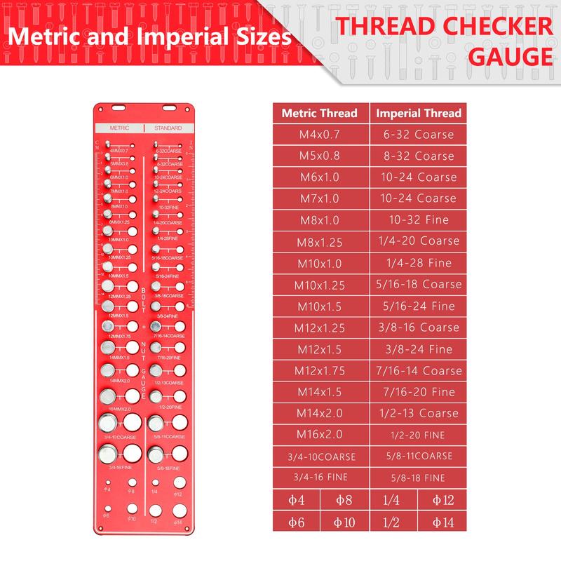 🔥2025 Hot Sale 49% OFF - 34-hole Thread Checker, Nut and Bolt Thread Checker