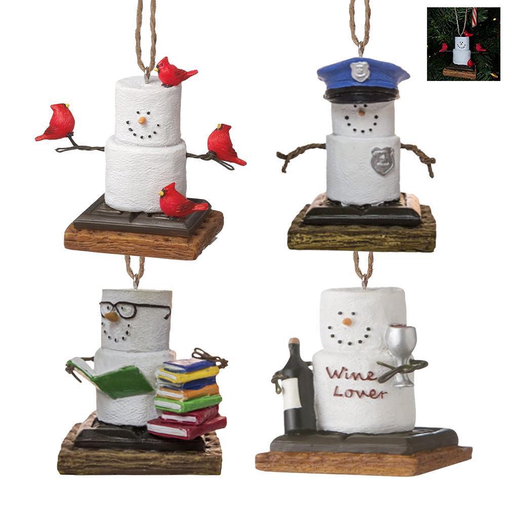 Funny Snowman Christmas Tree Ornament