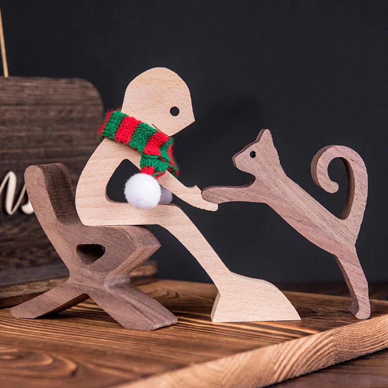 Wood Sculpture Table Ornaments