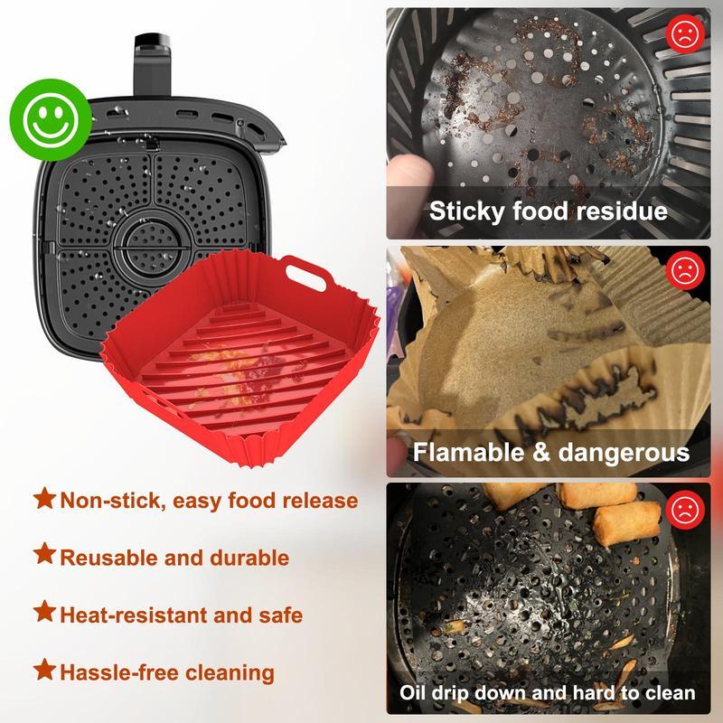 🔥Hot Sale Now 49% OFF - Silicone Air Fryer Liners Square