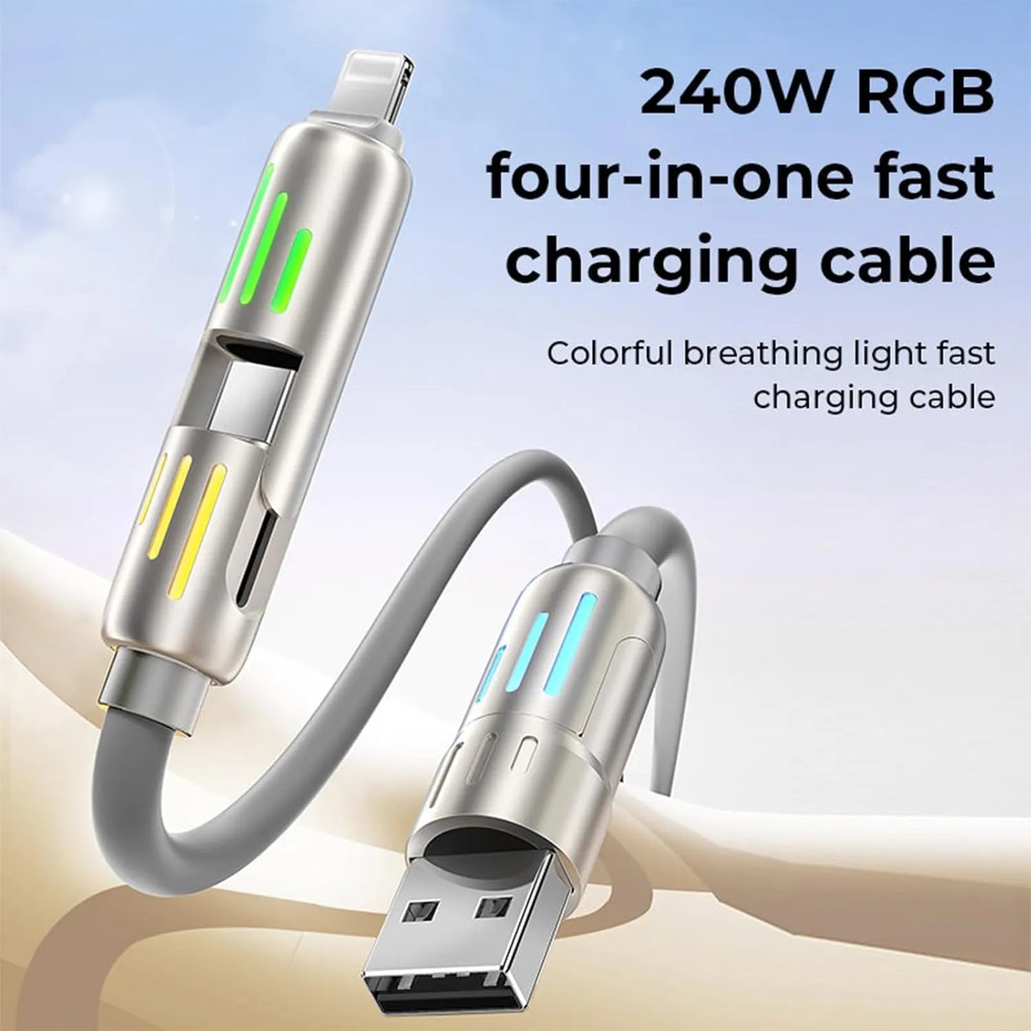 240W 4-in-1 USB C Cable⚡