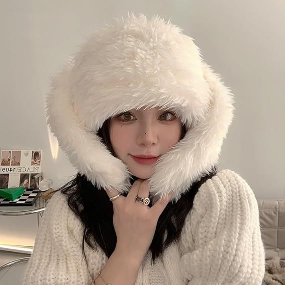 🔥Hot Sale Now 49% OFF - Cute Rabbit Ear Design Bucket Hat, Casual Soft Plush Warm Hat for Women & Men