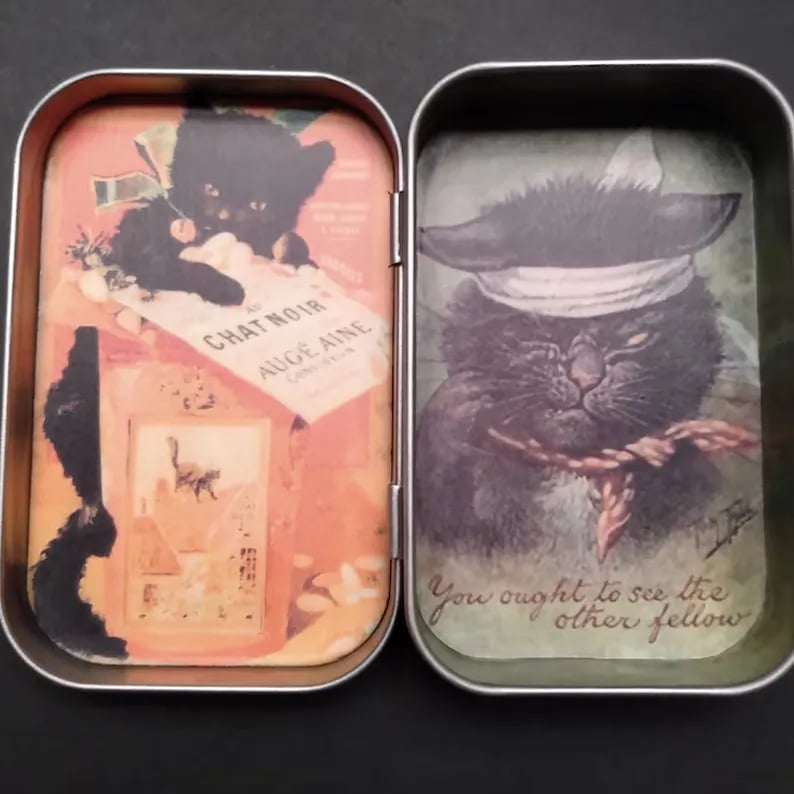 🔥2025 Hot Sale 49% OFF - Vintage Black Cat Tin