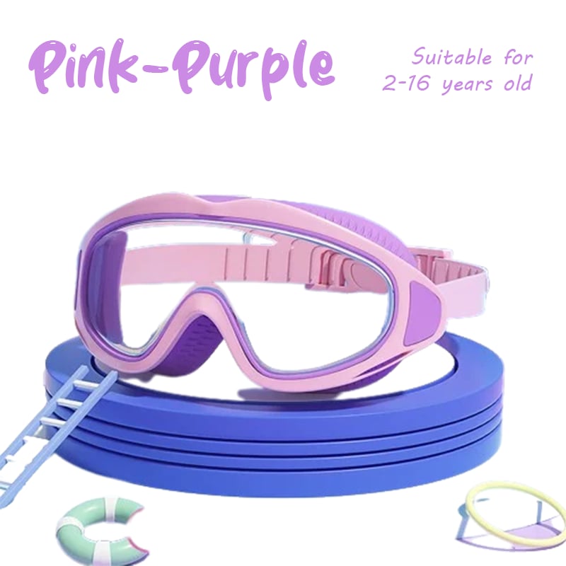 🔥2025 Hot Sale 49% OFF - 🎉HD children's large frame waterproof and anti-fog swimming goggles