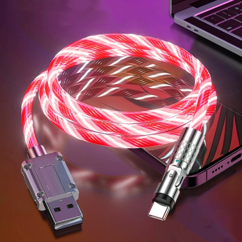 🔥2025 Hot Sale 49% OFF - ⚡540° Rotating Streamer Data Cable