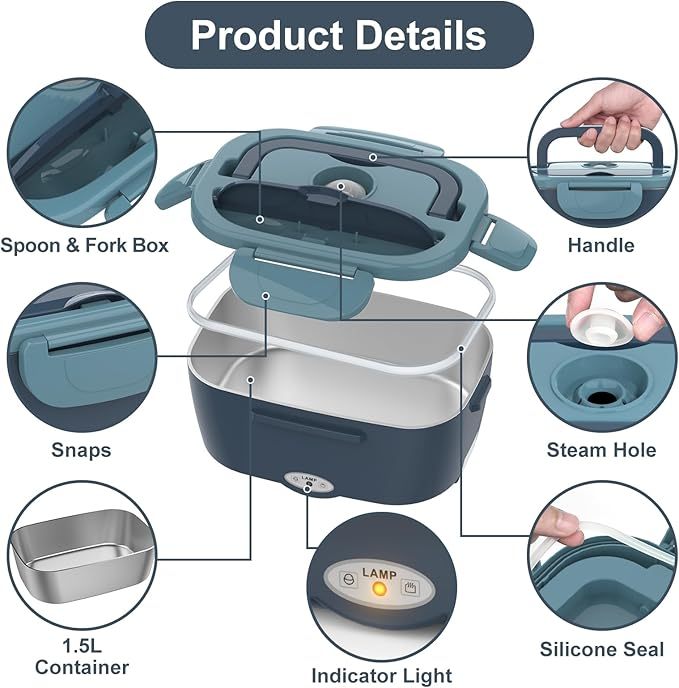 🔥2025 Hot Sale 49% OFF - Electric Lunch Box Food Heater