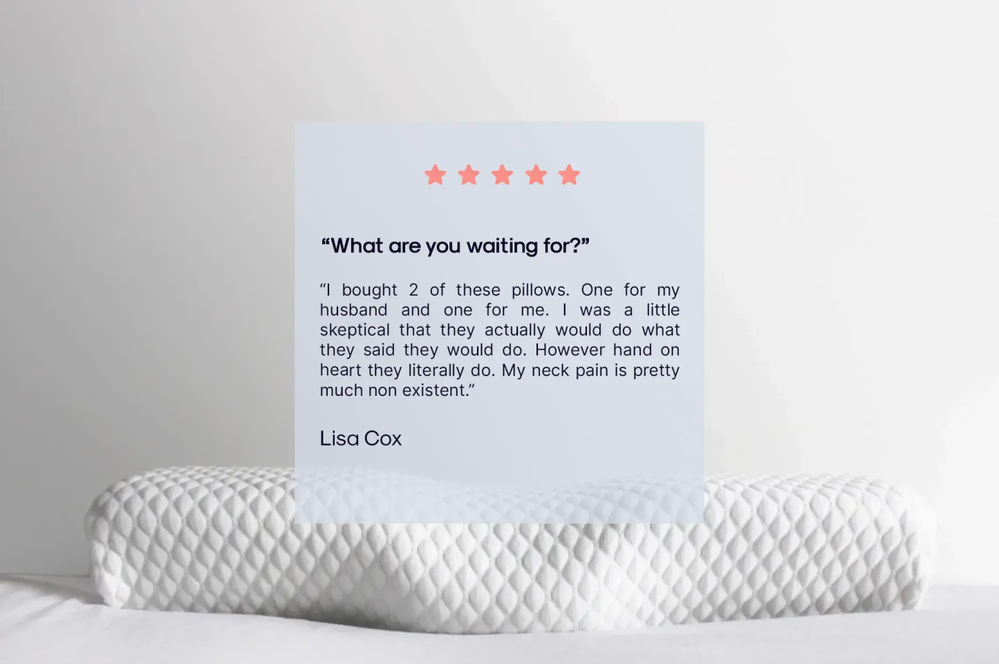 Amazideal Pain Relief Pillow - Sleep Better, Wake Up Pain-Free