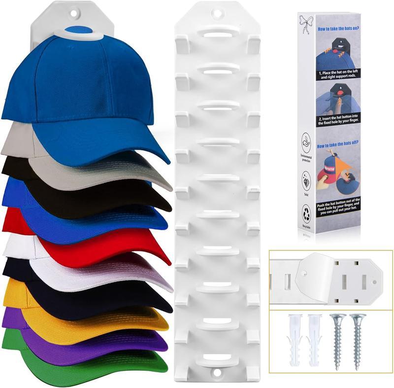 🔥Final Hot Sale-49% OFF🔥 Baseball Cap Organizer, Wall Hat Rack, Hat Storage Display Holder
