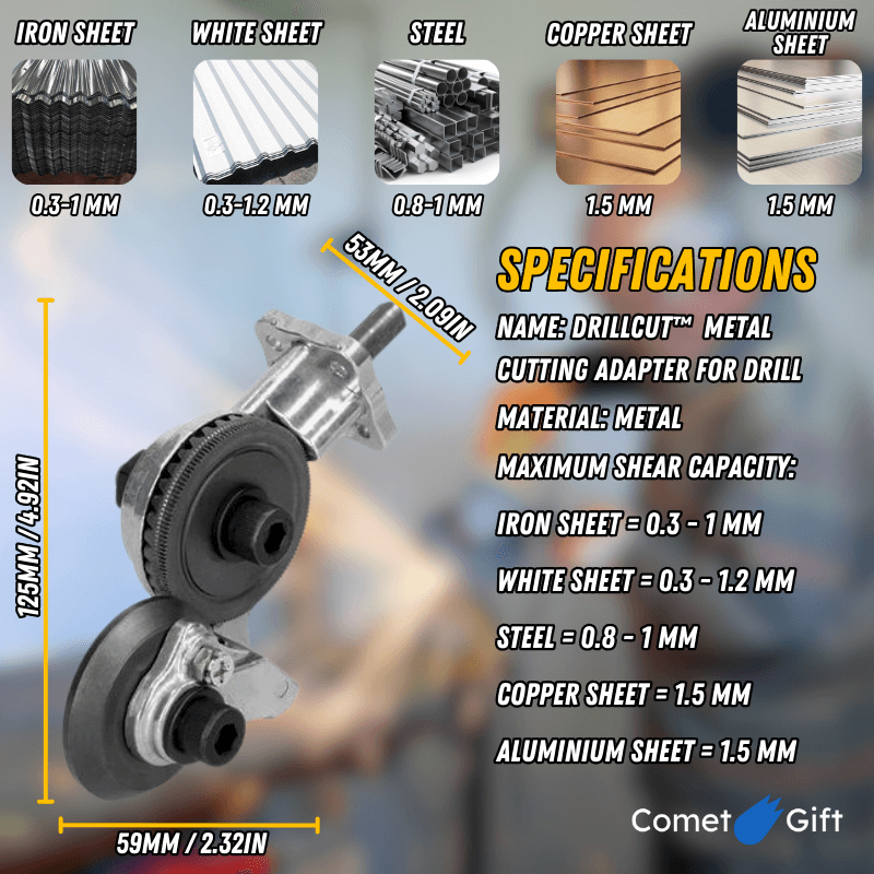 Amazideal™ - Metal Cutting Adapter for Drill
