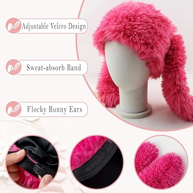 🔥Hot Sale Now 49% OFF - Cute Rabbit Ear Design Bucket Hat, Casual Soft Plush Warm Hat for Women & Men