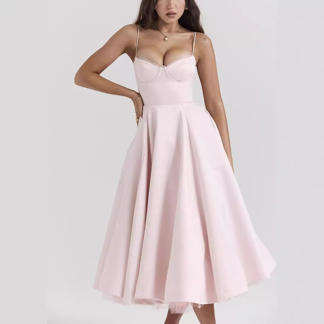 🔥Final Hot Sale-49% OFF🔥 Satin Tulle Midi Dress(FREE SHIPPING)