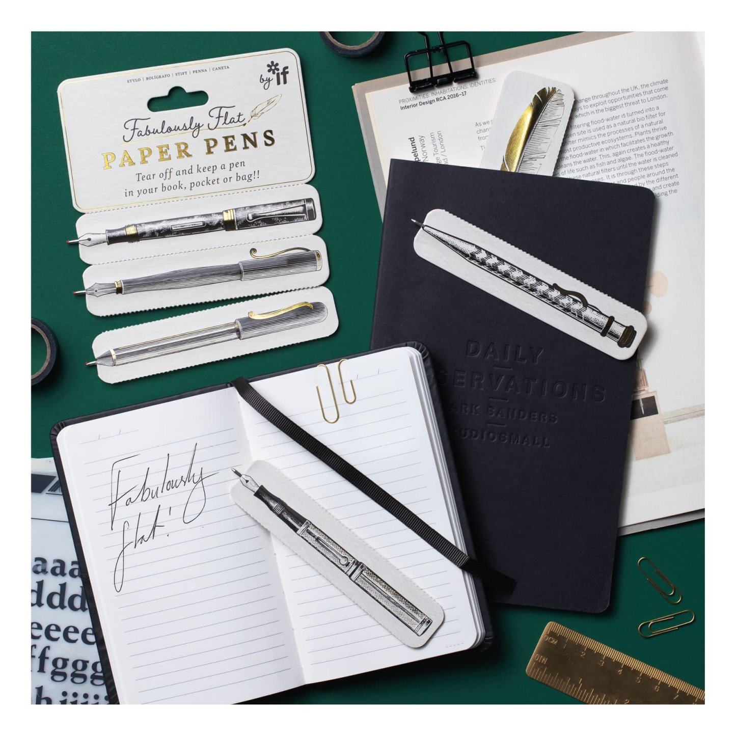 🔥2025 Hot Sale 49% OFF - Fabulously Flat Paper Pens