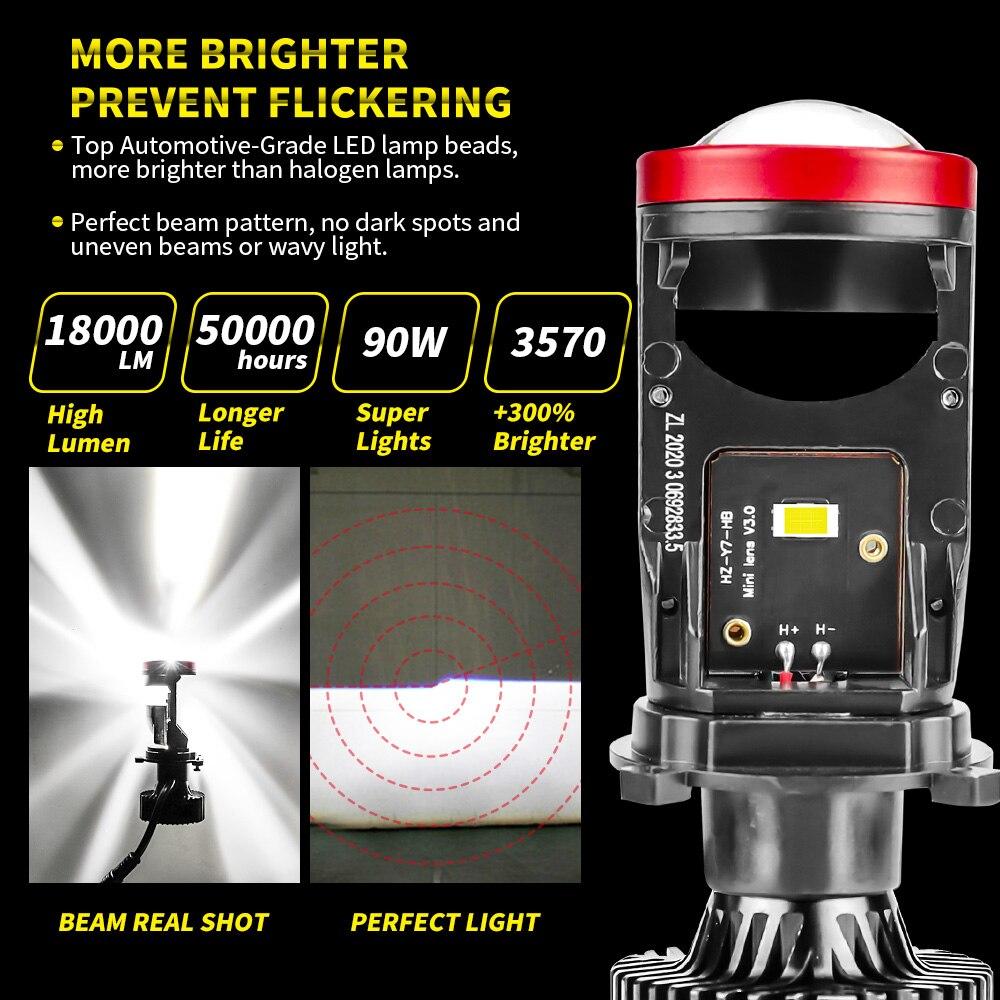 🔥LAST DAY SALE 50% OFF - Y7D H4 LED Headlight Canbus Car Light 6500K 90W 18000LM Conversion Kit High/Low Beam