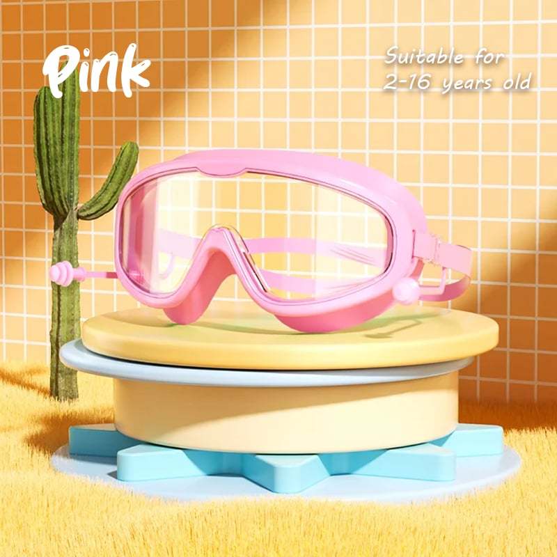 🔥2025 Hot Sale 49% OFF - 🎉HD children's large frame waterproof and anti-fog swimming goggles