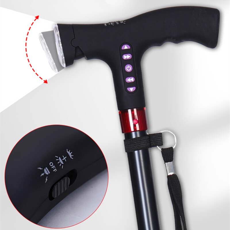Smart Walking Cane With Automatic Alarm When The Elderly Fall Down