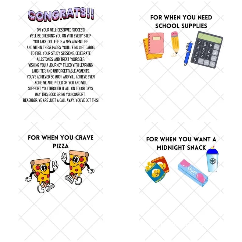 ✨Limited Sale 49% OFF✨ College Survival Gift Card Book