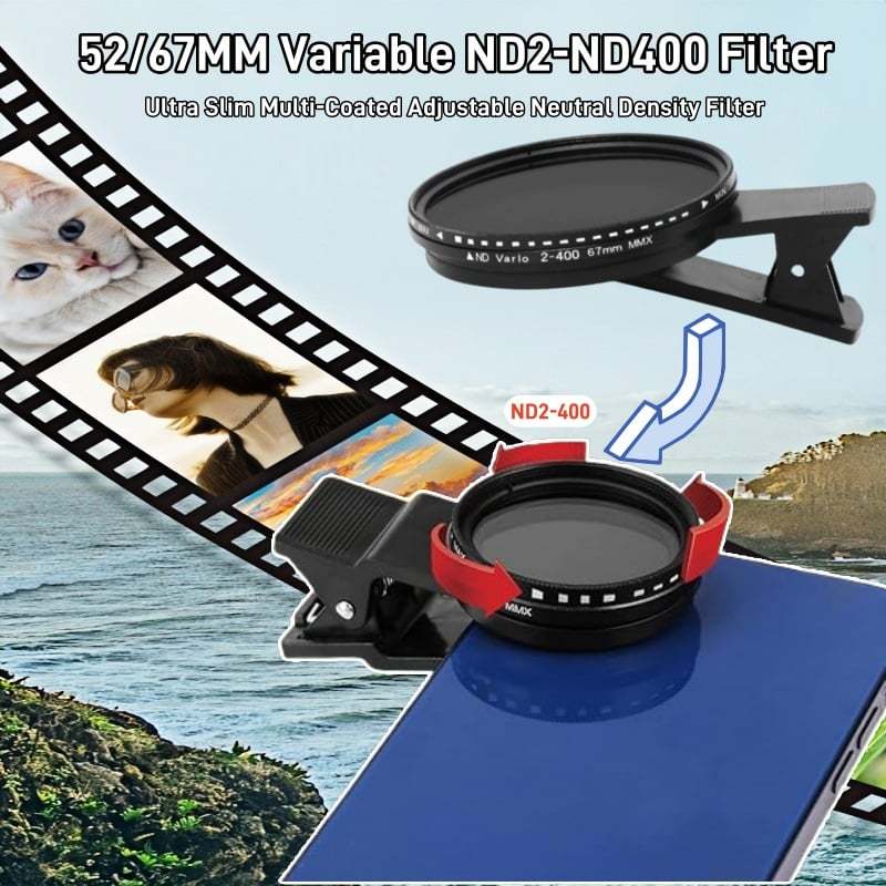 52/67MM Phone Lens Filter Kit For All Phones Models