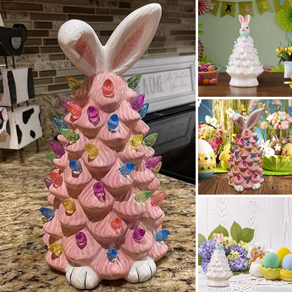 🔥2025 Hot Sale 49% OFF - Easter Pink Bunny Tree