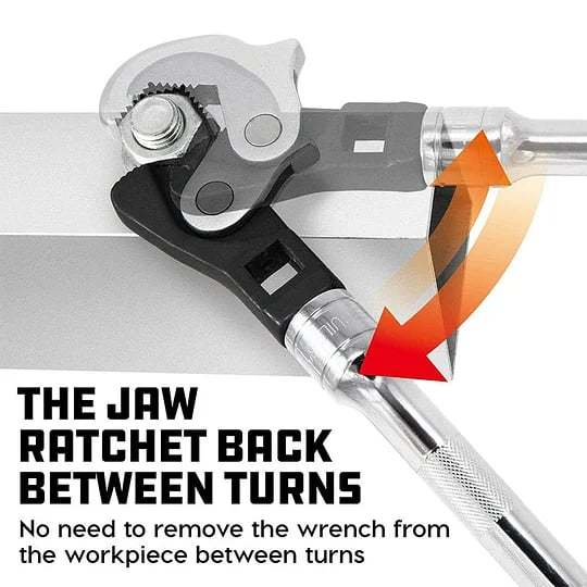 🔥Final Hot Sale-49% OFF🔥 Ratchet Movable Opening Eagle Beak Steel Bar Torque Wrench