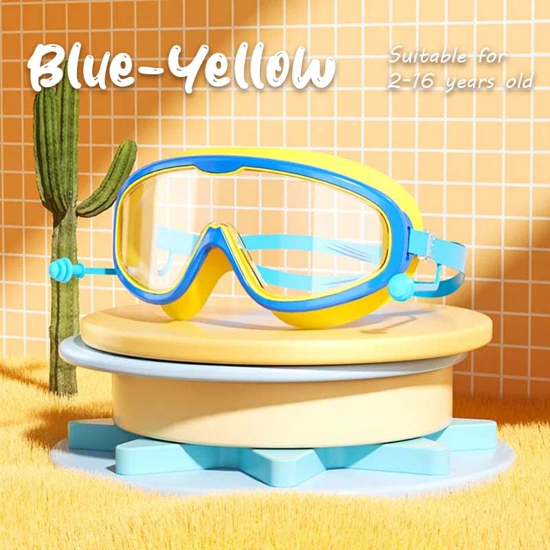 🔥2025 Hot Sale 49% OFF - 🎉HD children's large frame waterproof and anti-fog swimming goggles