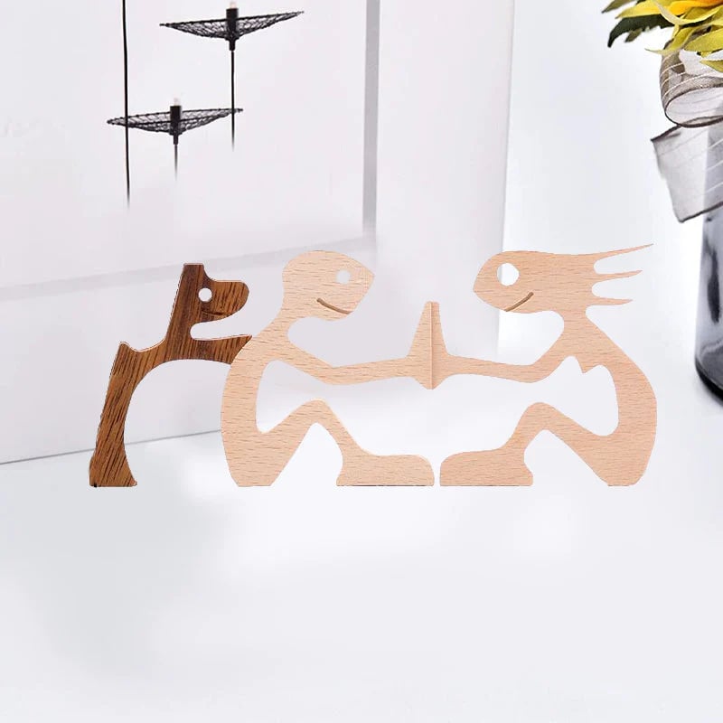 Wood Sculpture Table Ornaments