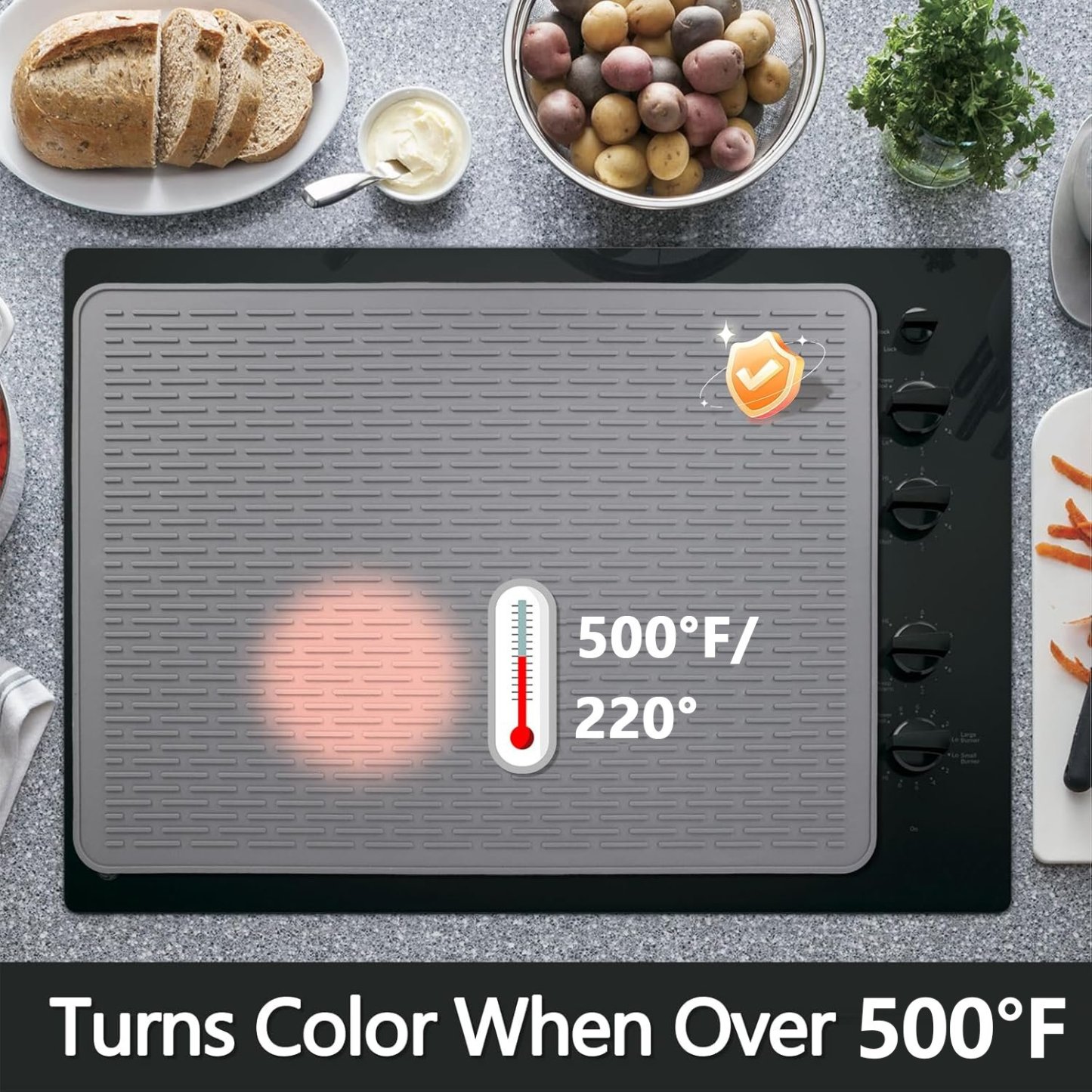 🔥2025 Hot Sale 49% OFF - ⌛Heat-Resistant Silicone Stove Cover Mat & Utensils