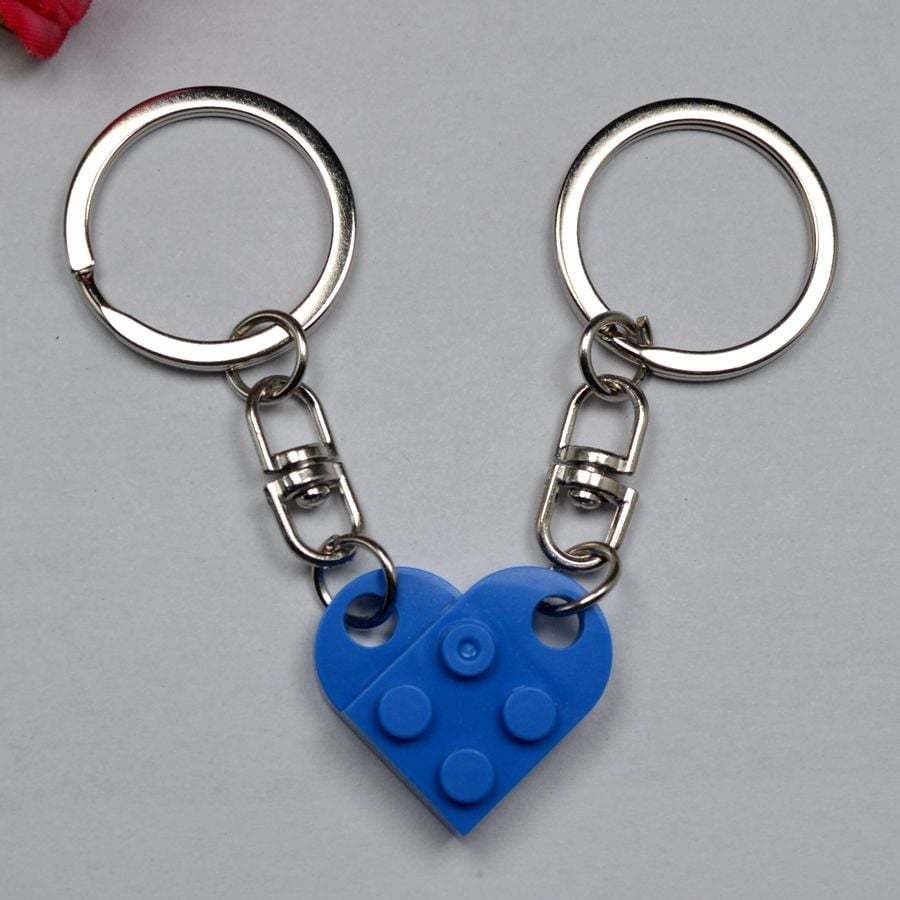 🔥2025 Hot Sale 49% OFF - Brick Heart Keychain Set