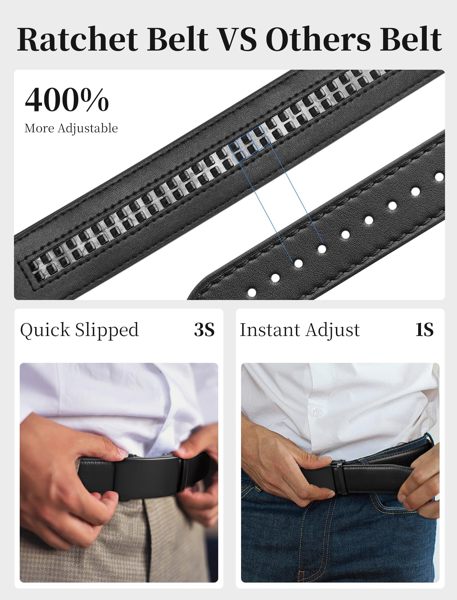 Mens Ratchet Belt Leather