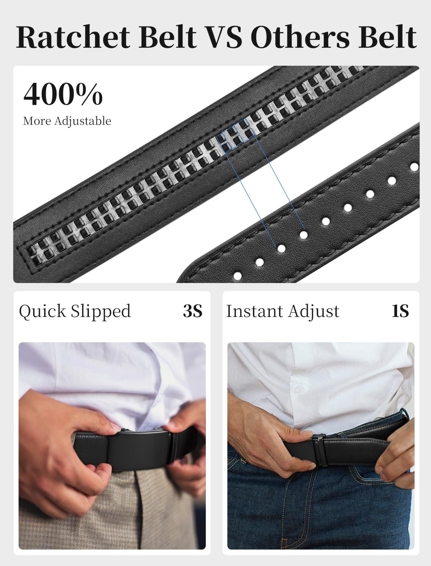 Mens Ratchet Belt Leather