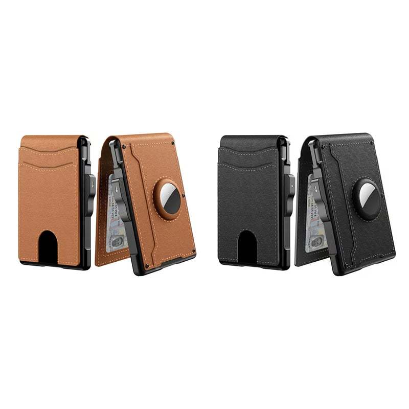 🎁2025 Hot Sale Now — AirTag Wallet - with Pop Up Aluminum Case