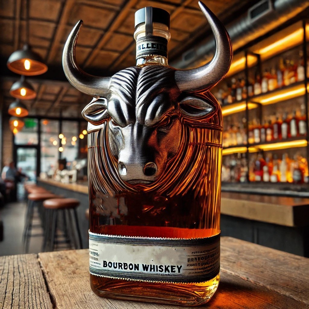 (🔥NEW YEAR SALE - 49% OFF) Funny Bull Whiskey Bottle
