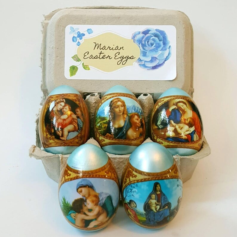 🔥2025 Hot Sale 49% OFF - 🐣🙏Wooden Icon Easter Eggs