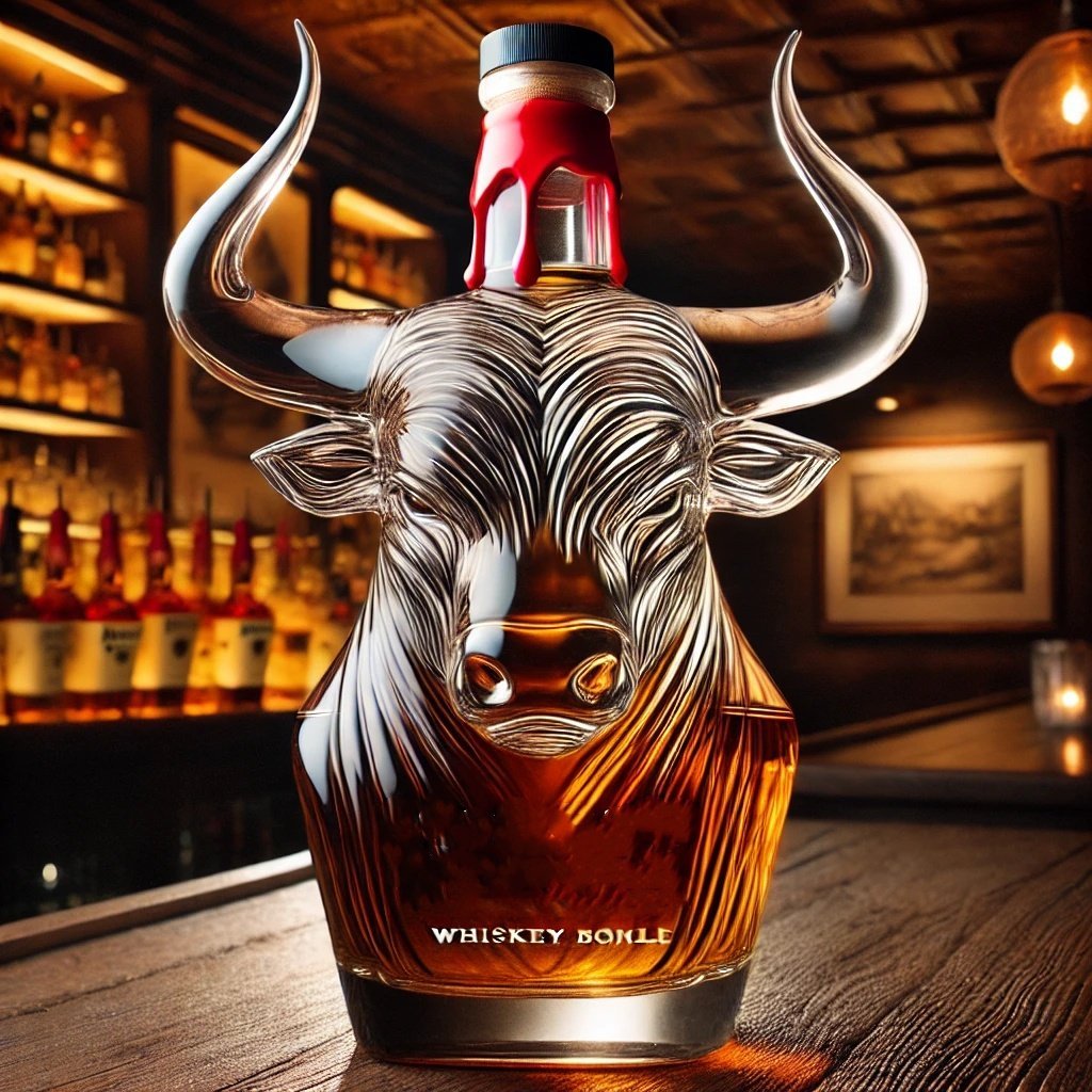 (🔥NEW YEAR SALE - 49% OFF) Funny Bull Whiskey Bottle