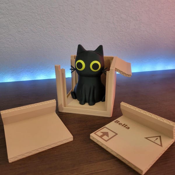 ✨Limited Sale 49% OFF✨ Adorable Cat Box Coaster Set – Purrfectly Playful! 🐱📦