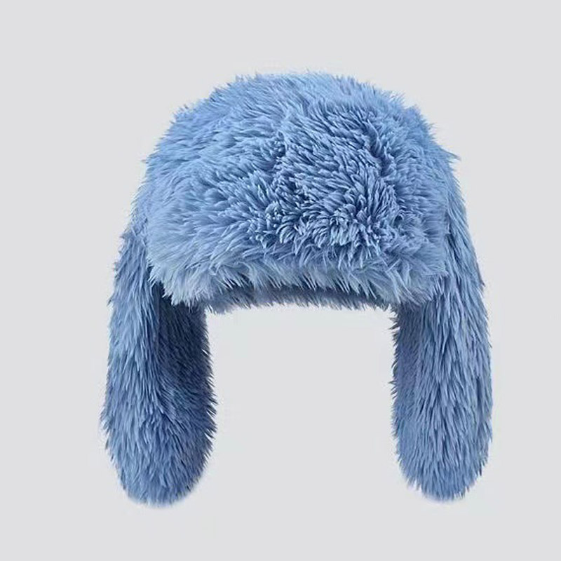 🔥Hot Sale Now 49% OFF - Cute Rabbit Ear Design Bucket Hat, Casual Soft Plush Warm Hat for Women & Men