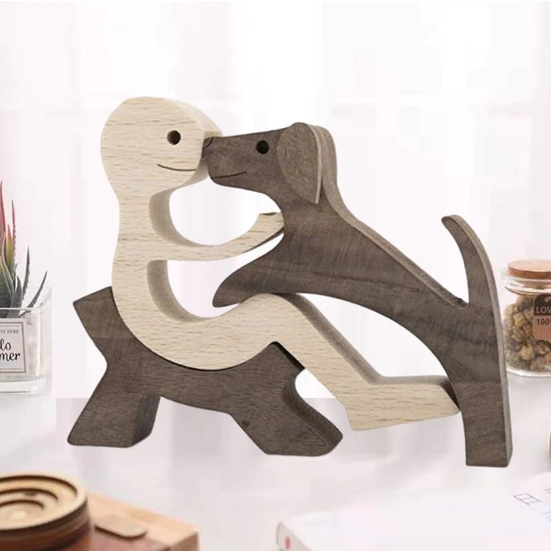 Wood Sculpture Table Ornaments