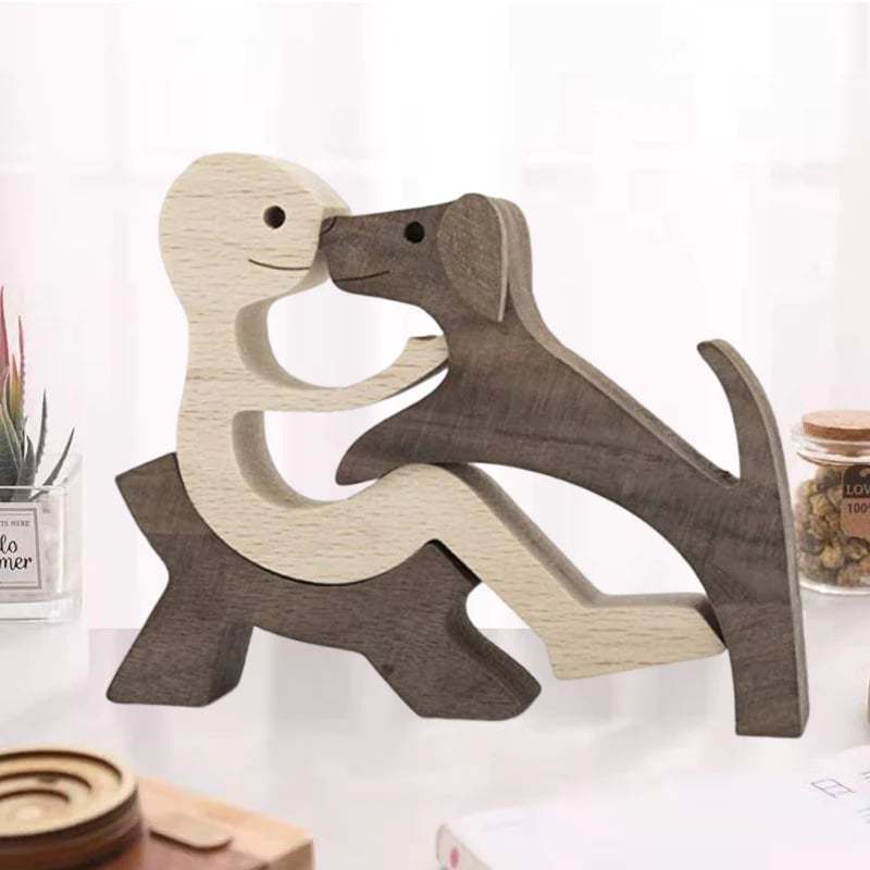 Wood Sculpture Table Ornaments