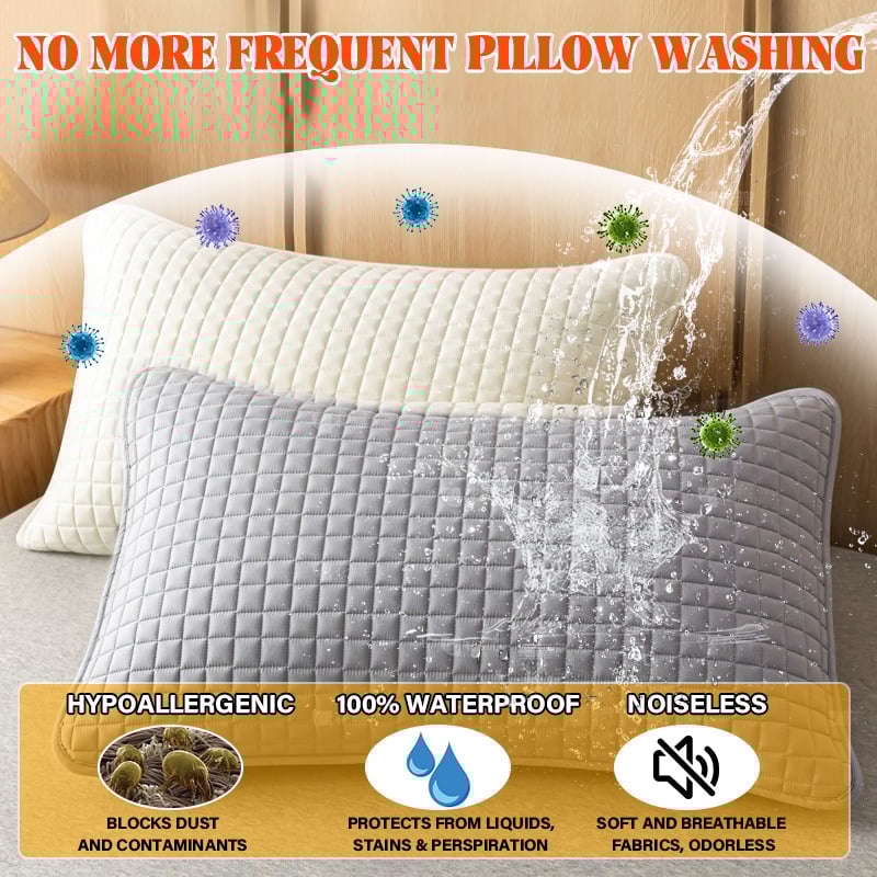 🔥2025 Hot Sale 49% OFF - Waterproof Anti-mite Soft Pillow Protector