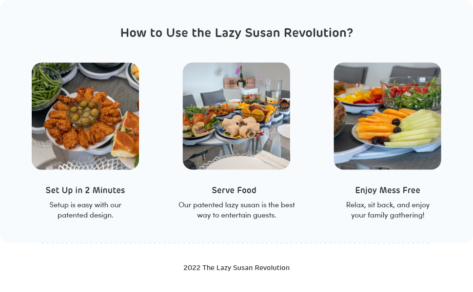 How to Use the Lazy Susan Revolution? 