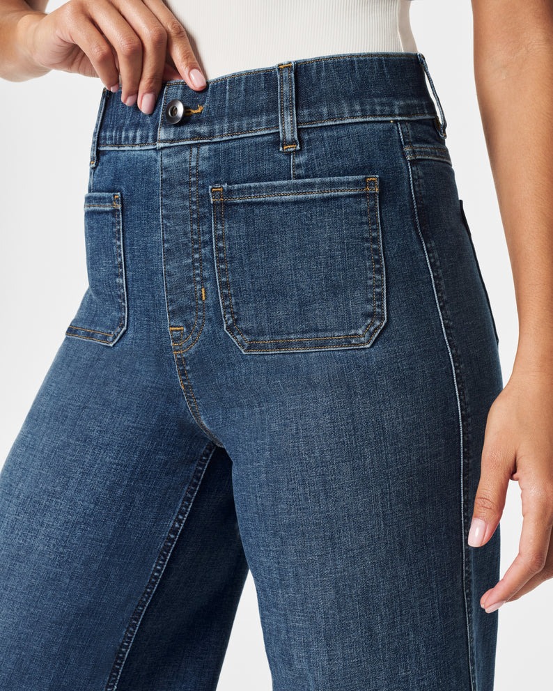 Cropped Wide-Leg Jeans