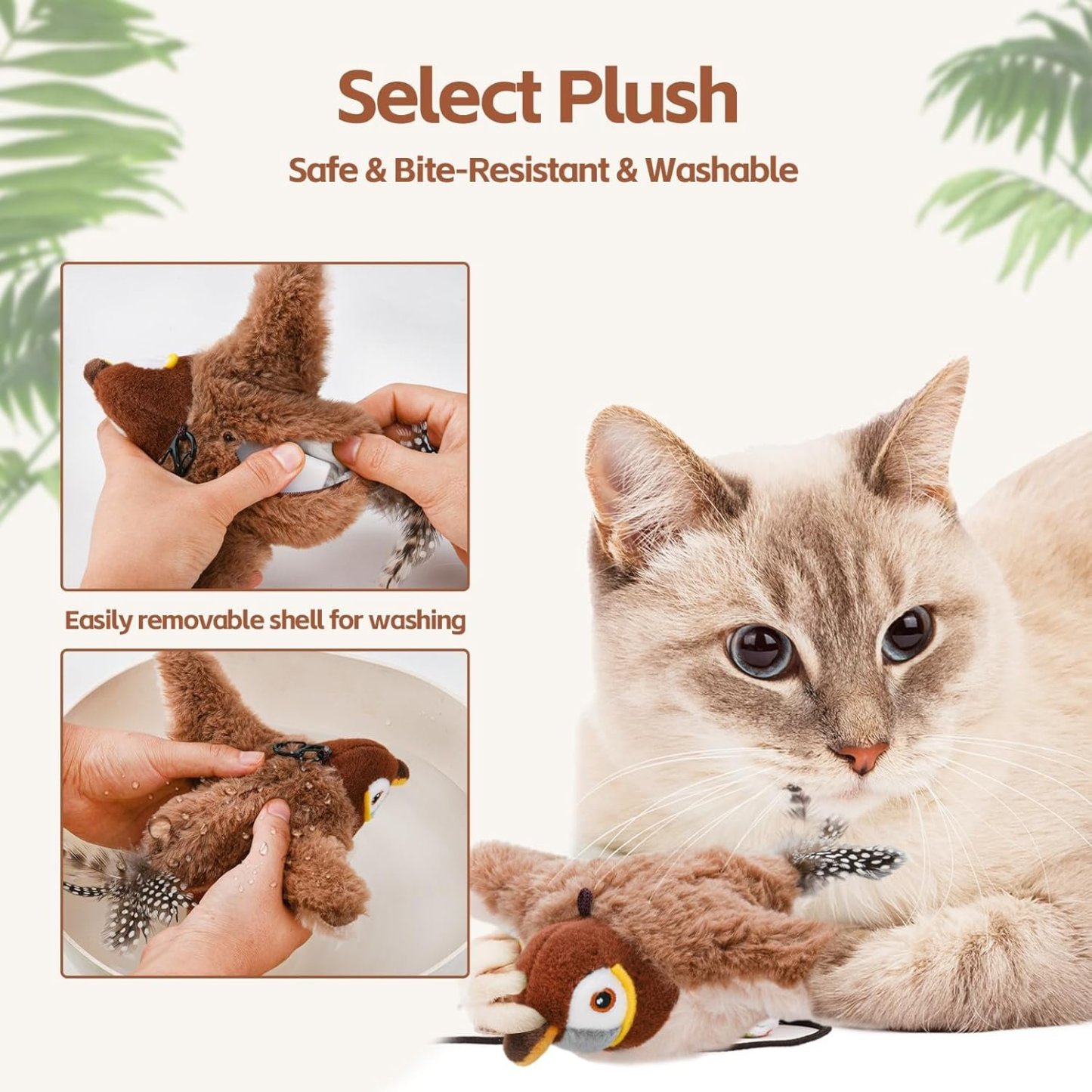 🔥2025 New Year Sale 49% OFF - Interactive Chirping Bird Cat Toy